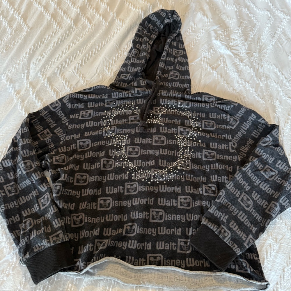 Disney Black Hoodie with Starry Logo